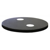 WITT Standard Series Flat Top Lid with Two Hole Openings for 35 Gallon Recycling Receptacles